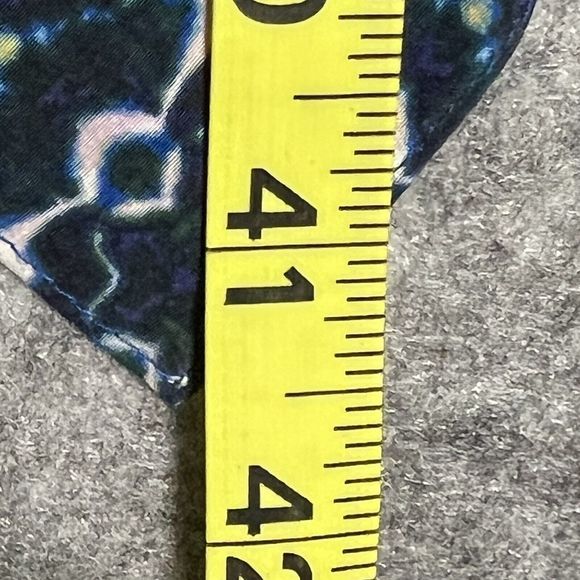 BCBG MaxAzria Corset Top Womens 2 Blue BOHO Asymmetric Ribs Fringe Bustier Tiers - Picture 6 of 17